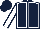 Dark Blue, White seams, White sleeves, Dark Blue seams, Dark Blue cap