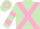 Light Green, Pink cross belts, hooped sleeves and cap