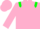 pink, green epaulets, green armbands