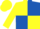 Yellow & royal blue quartered, yellow sleeves, yellow cap