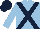 Light Blue, Dark Blue cross belts, Dark Blue cap