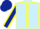 Light Blue, Yellow Seams, Dark Blue Sleeves with Yellow Seams, Dark Blue cap