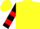 Yellow, black 'rps' and red bars on sleeves