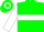 Green, white hoop, red hoops on white sleeves