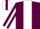 Maroon, white v panel