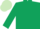 Dark green, light green cap