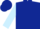 Dark blue, dark blue dots on light blue slvs