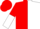 Red and white halves, red and white 'r/s'