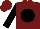 Burgundy, Black Ball, Black Sleeves, Burgundy Cap