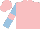 Pink, light blue sleeves, pink armlets