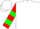 White, horse and shield emblem, red and green bars on sleeves