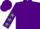 Purple, emerald green stars on sleeves