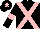 Black, Pink cross belts, armlets and star on cap