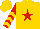 Gold, red star, red sleeves, gold chevrons