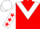 Red, White chevron, White sleeves, Red stars, White cap