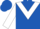 Royal blue, white chevron & sleeves, royal blue cap