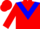 Red, red 'ms' on blue chevron, red 'ms' on blue epaulets