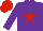 Purple, Red star, Red cap