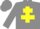 Grey, yellow cross of lorraine
