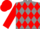 Grey & red diamonds, red sleeves & cap