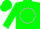 Green, white 'cz' in circle