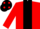 Red, black panel, black cap, red spots