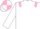 White, pink epaulets, quartered cap
