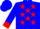 Blue, red stars, red cuffs