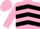 Pink, Black chevrons, Pink cap