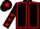 Black, red seams, black sleeves, red stars, black cap, red star