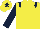 Yellow, Dark Blue epaulets, sleeves and star on cap