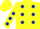 Yellow, Dark Blue spots