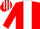 Red, white stripe, striped cap