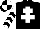 Black, white cross of lorraine, white and black chevrons on sleeves, black and white quartered cap