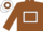 Brown, white hollow box, hooped cap