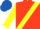 Scarlet, Yellow sash and sleeves, Royal Blue cap