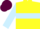 Yellow, Light Blue hoop and sleeves, Maroon cap