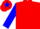 RED, BLUE SLEEVES, RED CAP, BLUE STAR