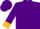 Purple, gold belt, gold cuffs on purple slvs