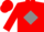 Red, red ltc in grey diamond