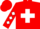 Red, white cross belts, diamonds on sleeves