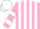 Pink and white stripes, hooped sleeves, white cap