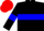 Black Body, Blue hoop, Black Arms, Blue Armlets, Red Cap