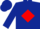 Dark blue, red 'rla' in red diamond, dark blue cap