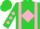 Lime, pink diamond braces, diamonds on sleeves