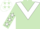 Light green, white chevron, light green sleeves, white stars and cap