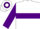 White, Purple hoop and sleeves