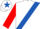 White, Royal Blue sash, Red sleeves, White cap, Royal Blue star