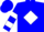 Blue, blue g, white diamond, white bars, hoops on sleeves