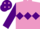 MAUVE, purple triple diamond & sleeves, purple cap, mauve diamonds